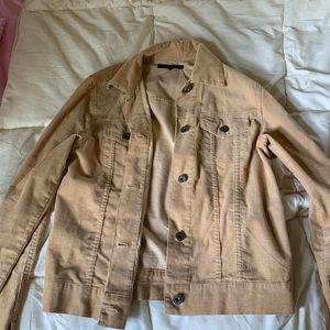 theory vintage tan jean jacket